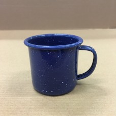 MUG, BLUE ENAMEL 6CM MUG, BLUE ENAMEL 6CM